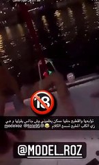 مودل روز ترقص بالبكيني على متن يخت