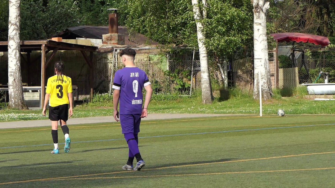 Das 3:0 für die SVG-C-Jugend durch Felix Lebe gegen den 1. SC Göttingen 05 U14