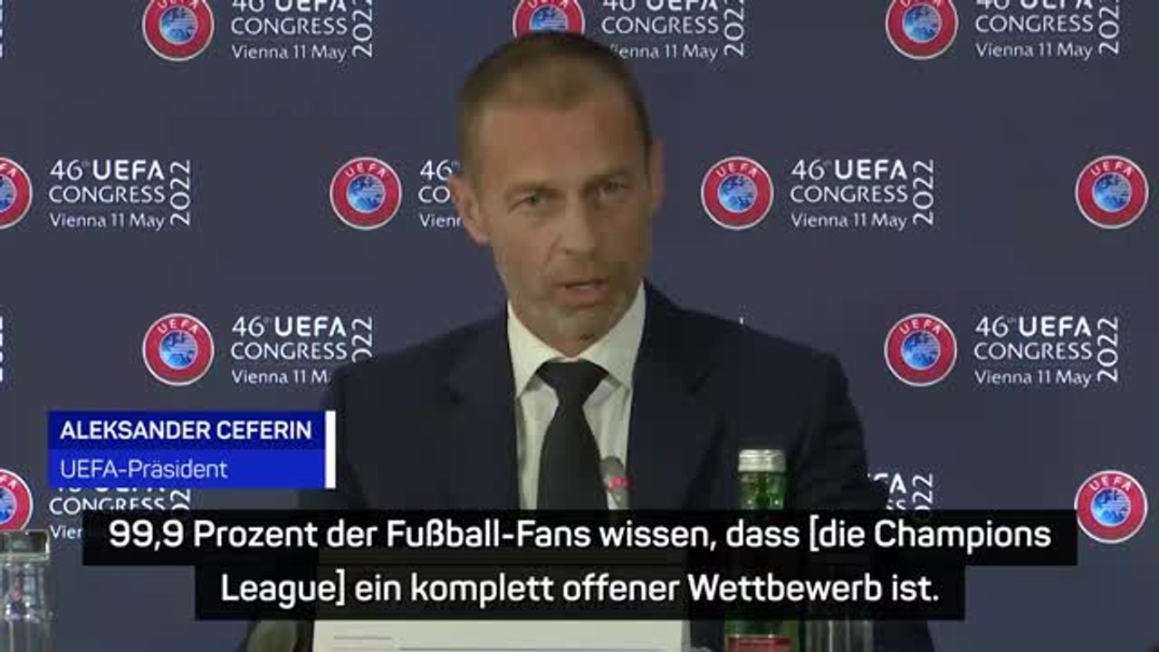 Ceferin: großteil der fans begrüßt cl-reform