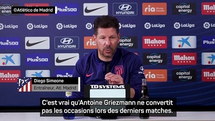 Diego Simeone : “Griezmann doit retrouver de la confiance"