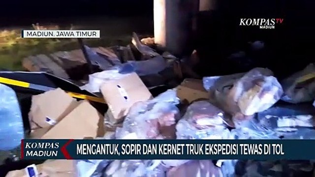 Mengantuk, Sopir Dan Kernet Truk Ekspedisi Tewas Di Tol