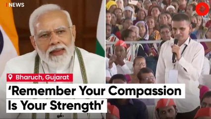 PM Modi gets emotional as a girl shares her dream of becoming a doctor