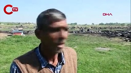 Barakada çıkan yangında köpekleriyle birlikte öldü