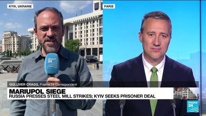 Protests in Kyiv as Ukraine seeks prisoner deal for hurt Mariupol fighters