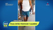 Profesor y alumno protagonizan pelea en Zacatenco