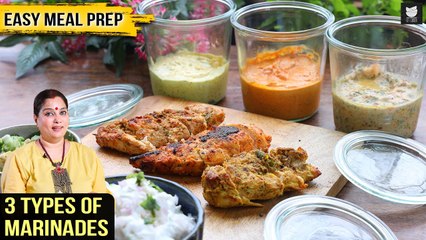 3 Types of Marinades | Easy Meal Prep Ideas | Salads For BBQ | Simple DIY Marinade Recipes By Smita