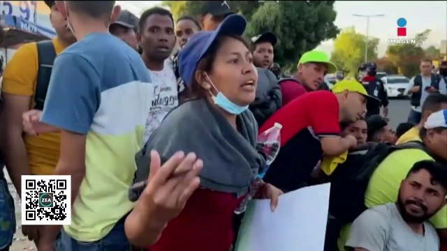 Migrantes se amotinan en oficinas del INM por incumplimiento de visas humanitarias