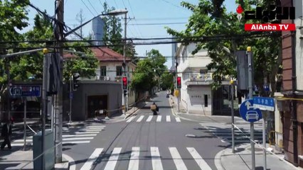 شوارع خالية في شنغهاي الخاضعة للإغلاق