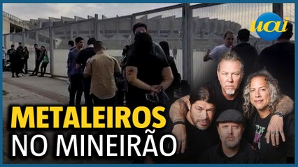 Fãs do Metallica fazem fila no Mineirão antes do show