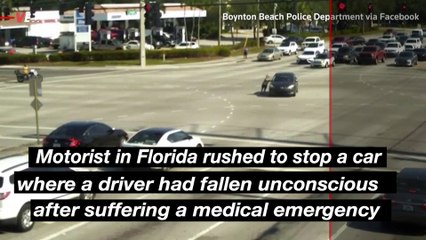 Florida Motorists Come Together to Stop Car of Unconscious Driver