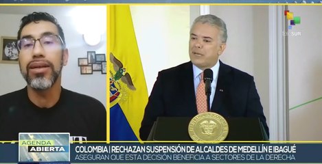 Grupos de ciudadanos de Colombia rechazan suspensión de alcaldes de Medellín