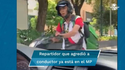 Detienen a repartidor que agredió a conductor en Polanco