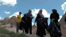 Engelliler 'Daha temiz bir Kapadokya' için çöp topladı