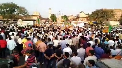 छोटी चौपड़ पर जयपुर शहर भाजपा ने किया पुतला दहन