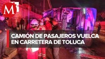 Choque de autobús en Toluca deja 18 heridos y dos personas muertas