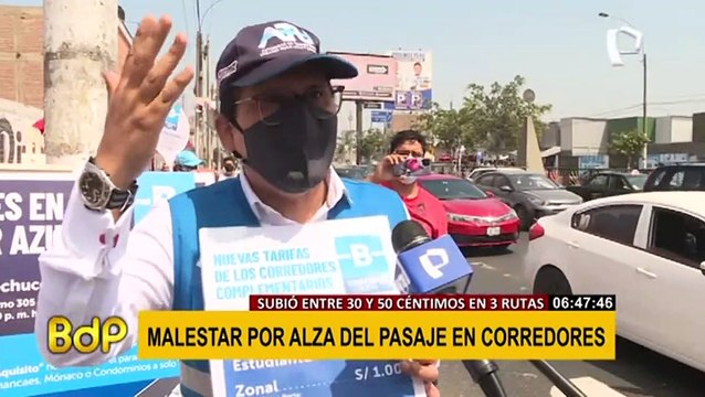 Corredores Complementarios: alza del pasaje genera malestar entre pasajeros