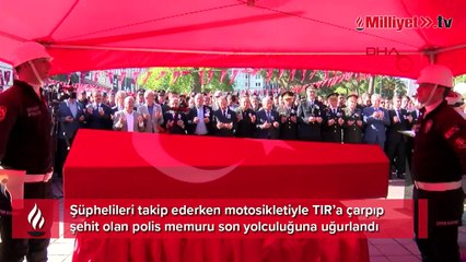 Şehit polis memuru, son yolculuğuna uğurlandı
