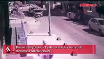 Arnavutköy’de benzin istasyonunda silahlı kavga kamerada: 4 gözaltı