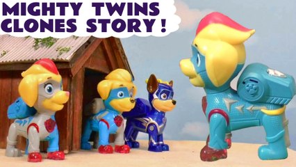 Paw Patrol Toy Story with the Mighty Pups Twins Cartoon for Kids and Children