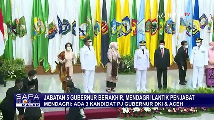 Lima Penjabat Gubernur Resmi Dilantik oleh Mendagri