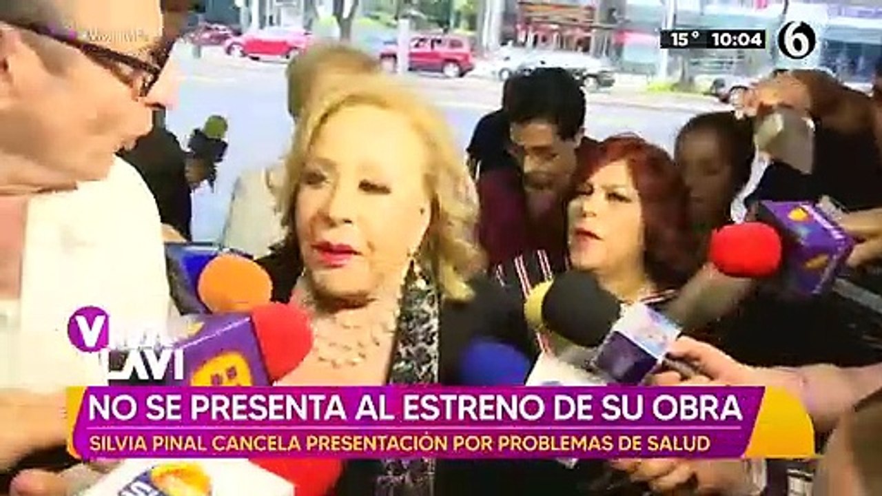 Silvia Pinal cancela presentación por problemas de salud; no se presenta al estreno