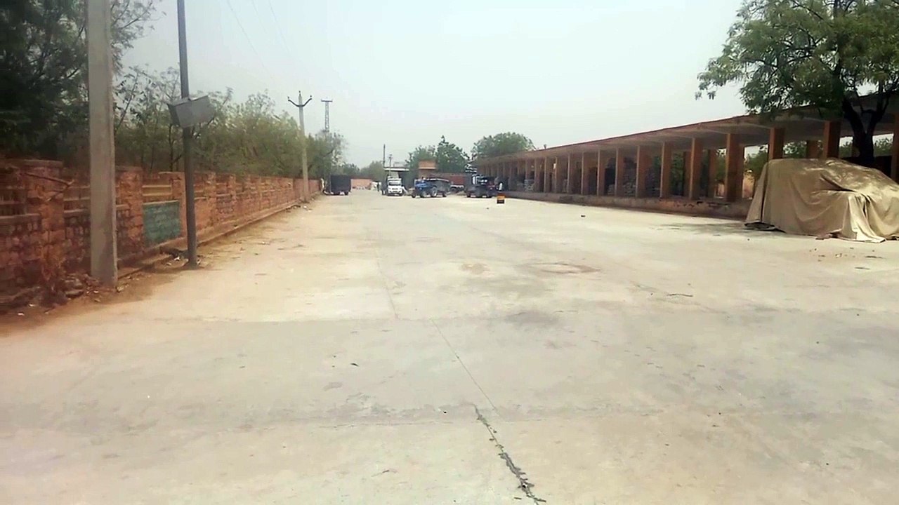 Nagaur city was burning in a ball of fire in dust storms