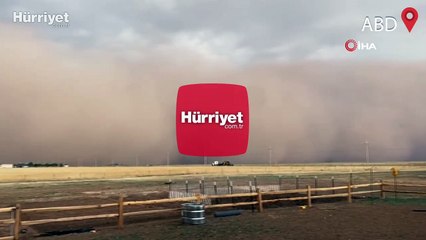 Teksas'ta dev kum fırtınası