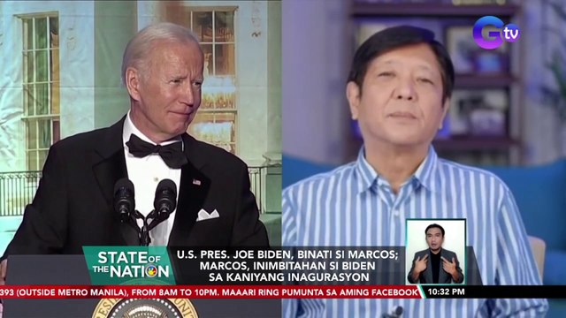 U.S. Pres. Joe Biden, binati si Marcos; Marcos, inimbitahan si Biden sa kaniyang inagurasyon | SONA