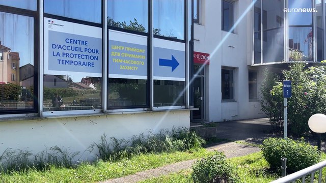 Центр приёма украинских беженцев в пригороде Лиона