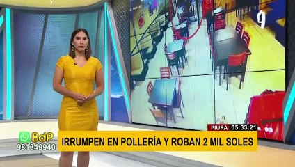 ¡De Terror! Piura: Irrumpen en pollería y se llevan 2 mil soles