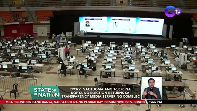 PPCRV: Nagtugma ang 16,820 na kopya ng election returns sa transparency media server ng Comelec | SONA