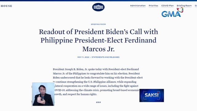 Presumptive president Bongbong Marcos, binati ng mga lider ng Amerika at China | Saksi