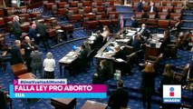 Falla ley para garantizar el acceso al aborto Estados Unidos