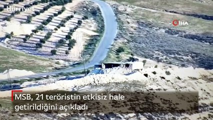 MSB, 21 teröristin etkisiz hale getirildiğini açıkladı