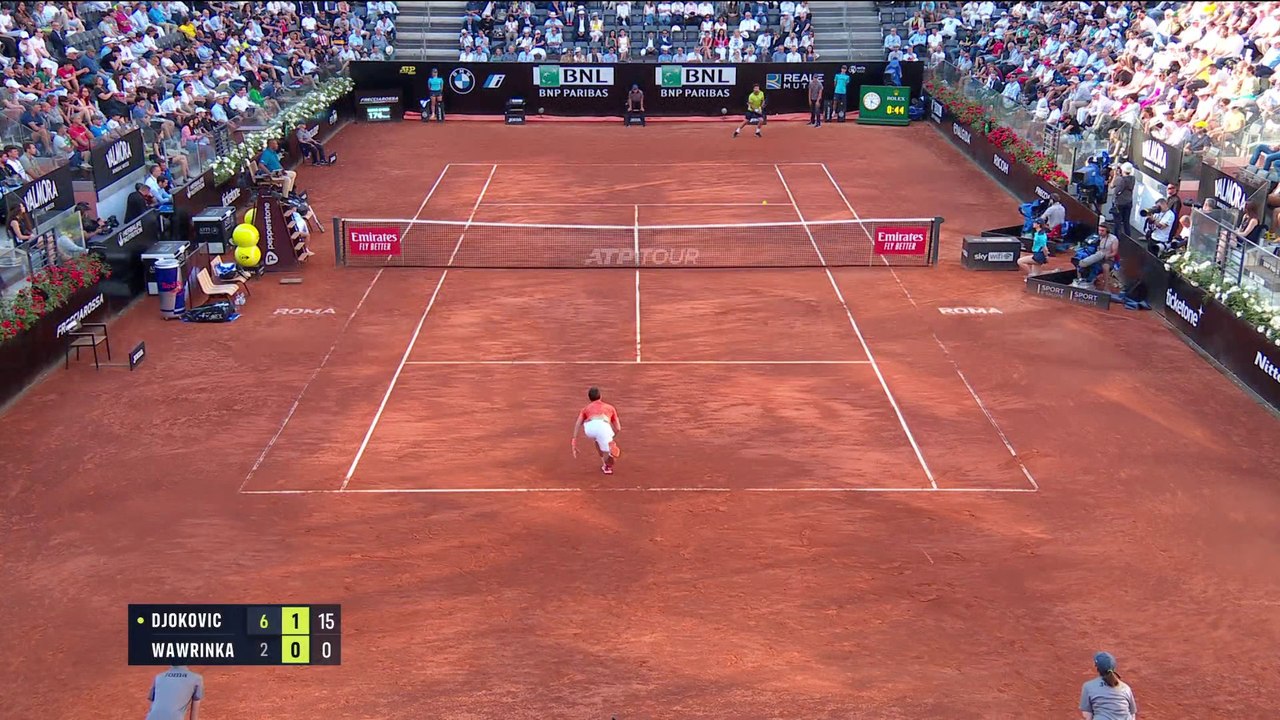Djokovic v Wawrinka ATP Italian Open Match Highlights Vidéo