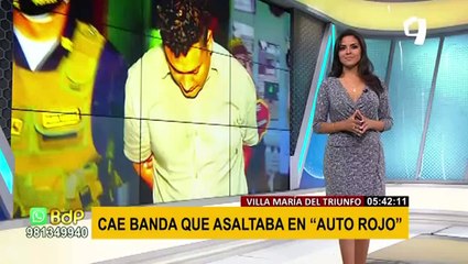 VMT: Policía captura a peligrosa banda de delincuentes