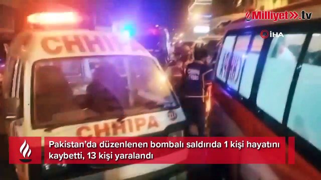 Pakistan’da bombalı saldırı: 1 ölü, 13 yaralı