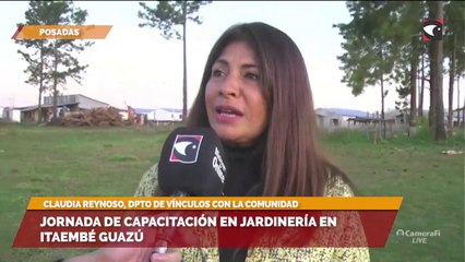 Jornada de capacitación en jardinería en Itaembé Guazú