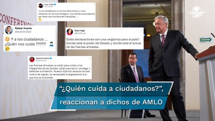 Critican a AMLO por declarar que también cuida a delincuentes porque "son seres humanos"