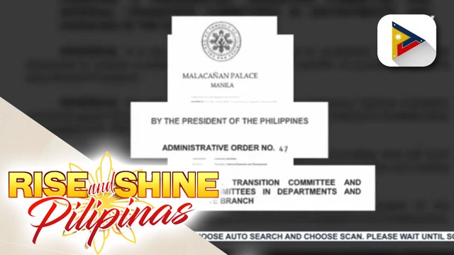 Pres. Duterte, pinirmahan na ang kautusan para sa pagbuo ng Presidential Transition Team