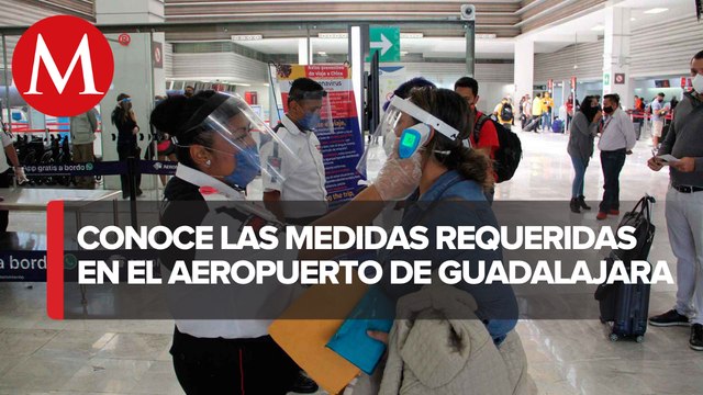 Aeropuerto de Guadalajara mantiene requisito de cubrebocas y otras medidas contra covid-19