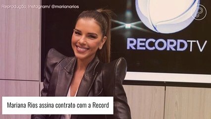 É oficial! Mariana Rios assina contrato com a Record para apresentar reality