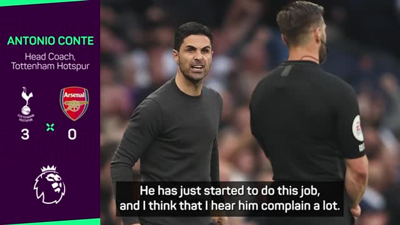 Arteta needs to stop complaining - Conte
