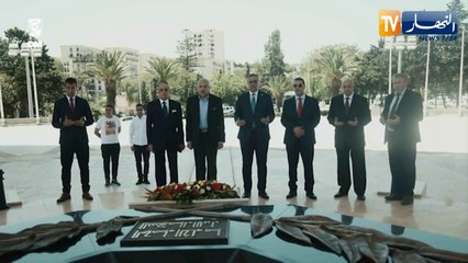 بعثة الأهلي المصري تزور مقام الشهيد وتترحم على شهداء الثورة التحريرية