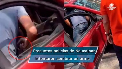 Salva a automovilista de ir a la cárcel; presuntos policías le querían sembrar un arma