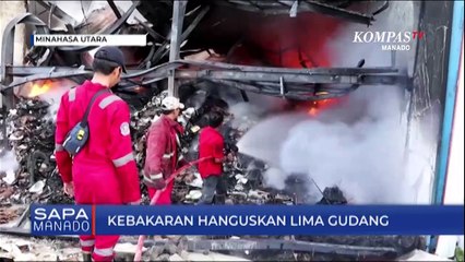 Kebakaran Hanguskan Lima Gudang