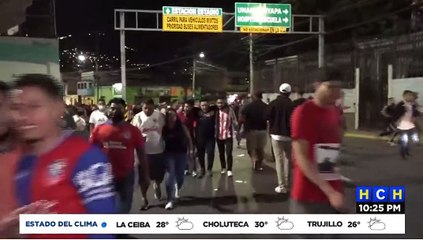 Se reportan enfrentamientos en las afueras del Estadio de la capital
