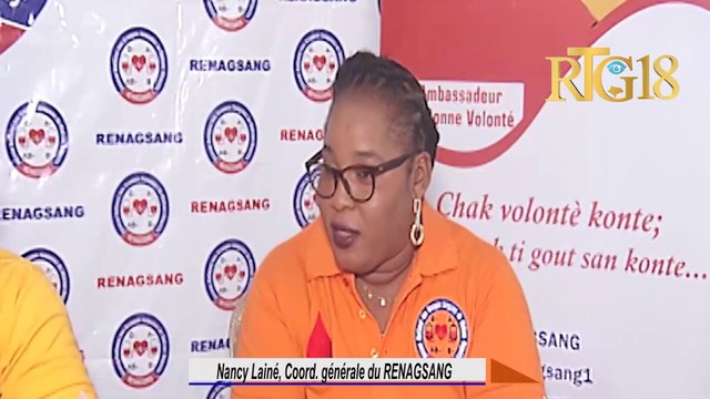 Responsab RENAGSANG lanse 3è edisyon kanpay sansibilizasyon sou don san, Me 2022 pou Fevriye 2023.