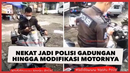 Terniat! Pemuda Ini Nekat Jadi Polisi Gadungan hingga Modifikasi Motornya Jadi Kendaraan Dinas