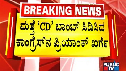 Priyank Kharge : ಬಿಜೆಪಿಯಲ್ಲಿ `CD' ಮಾಡೋವ್ರು ಜಾಸ್ತಿ ಇದ್ದಾರೆ..! | Public TV